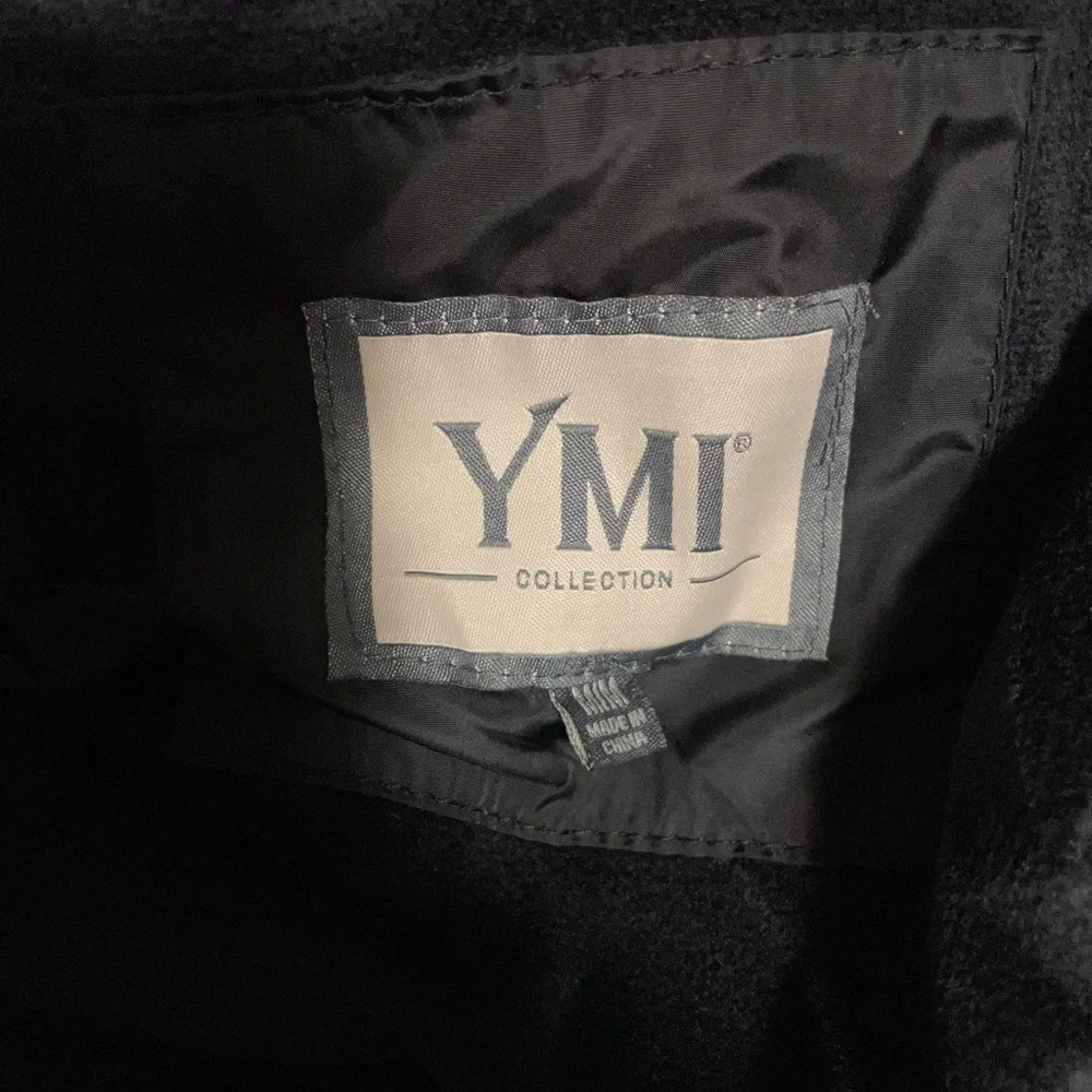 YMI Medium Black and Gold Long Winter Jacket - Picture 12 of 14